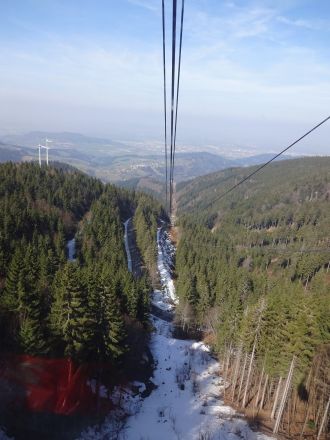 Utsikt från linbanan Schauinsland.
